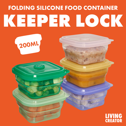 Zusammenklappbare Lunchbox mit Druckverschluss, 200 ml