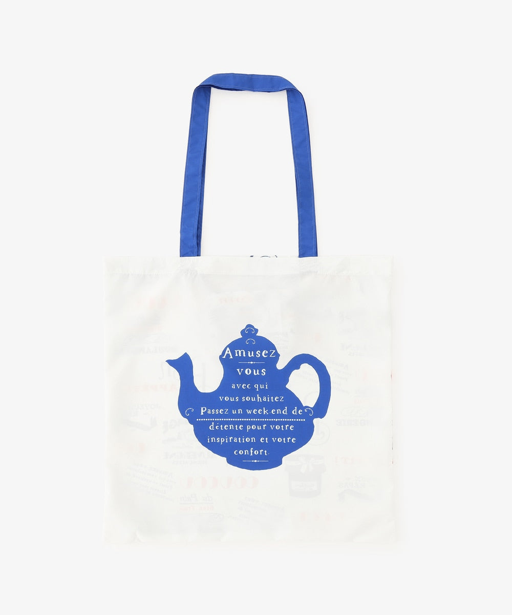 Öko-Tasche – Marineblauer Typo
