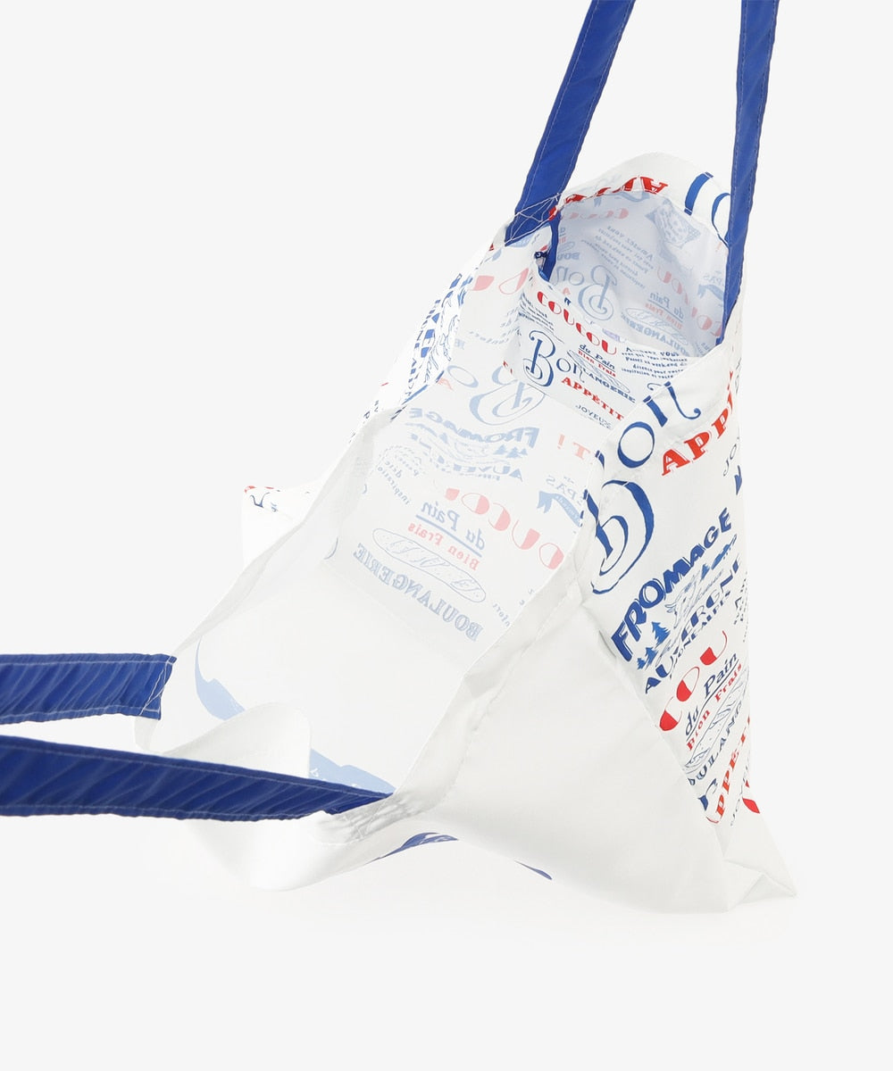 Öko-Tasche – Marineblauer Typo