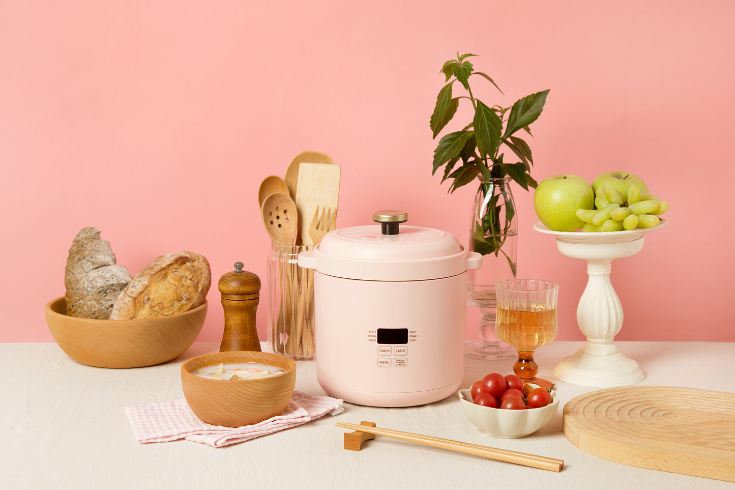 Mini-Reiskocher in Pink