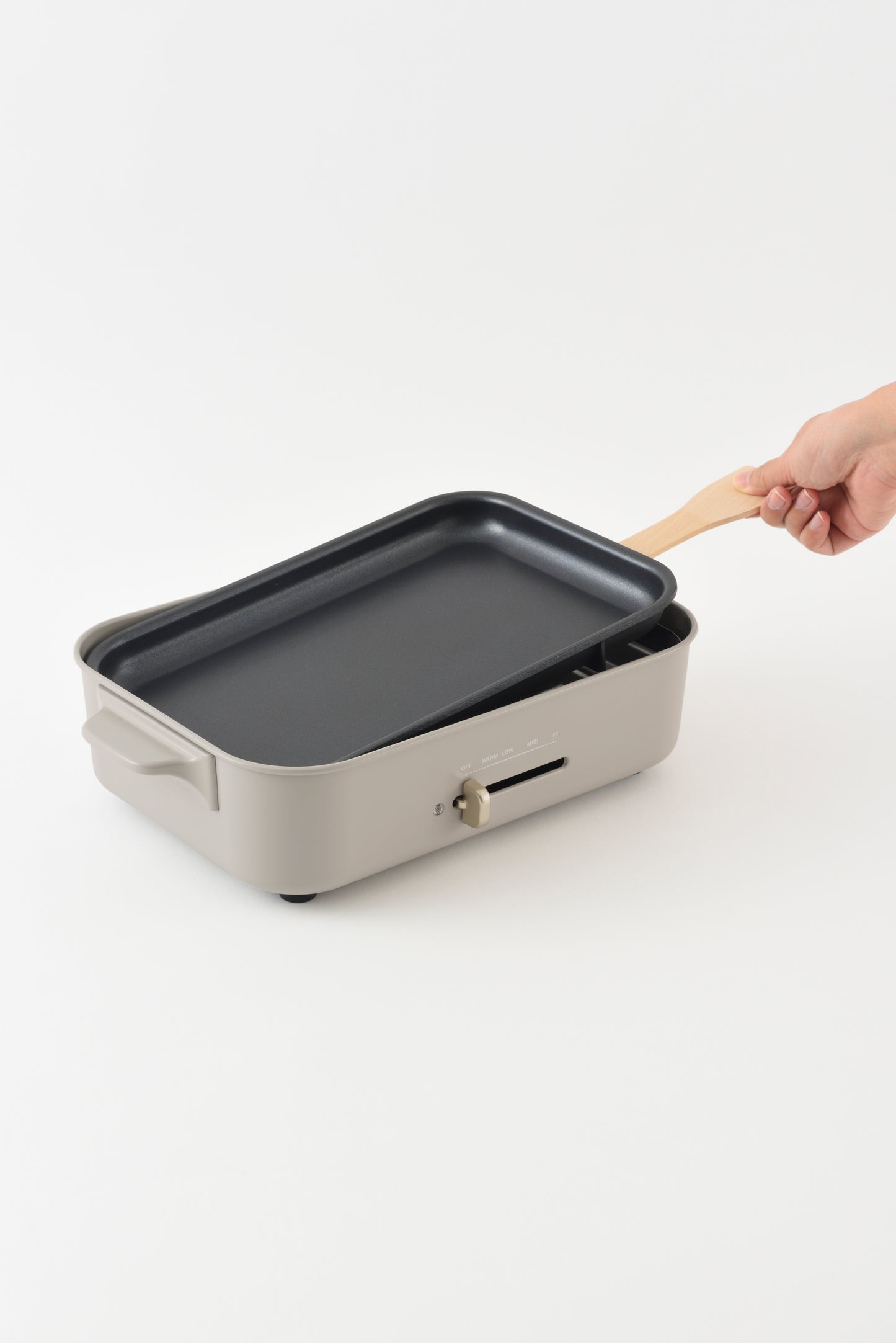 Compact Hotplate in Ash Glaze