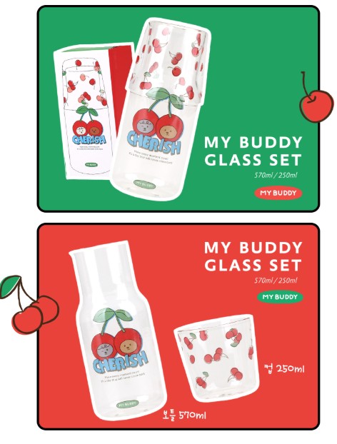 My Buddy Glass Set - Cherish