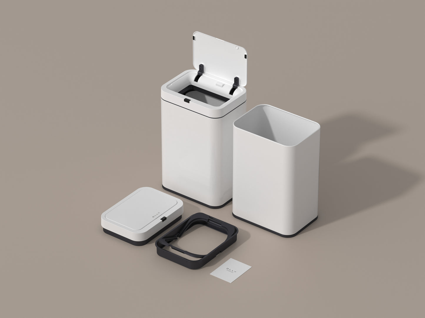 OLLY Living Sensor Kick Trash Can (20L)