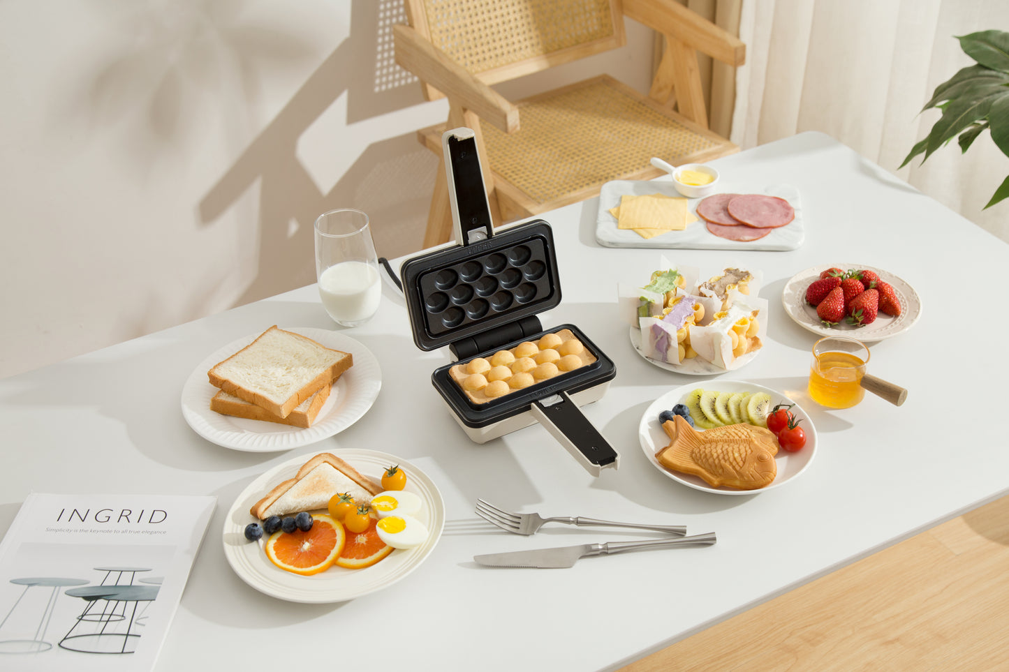 Multi Baker con temporizador en azul claro