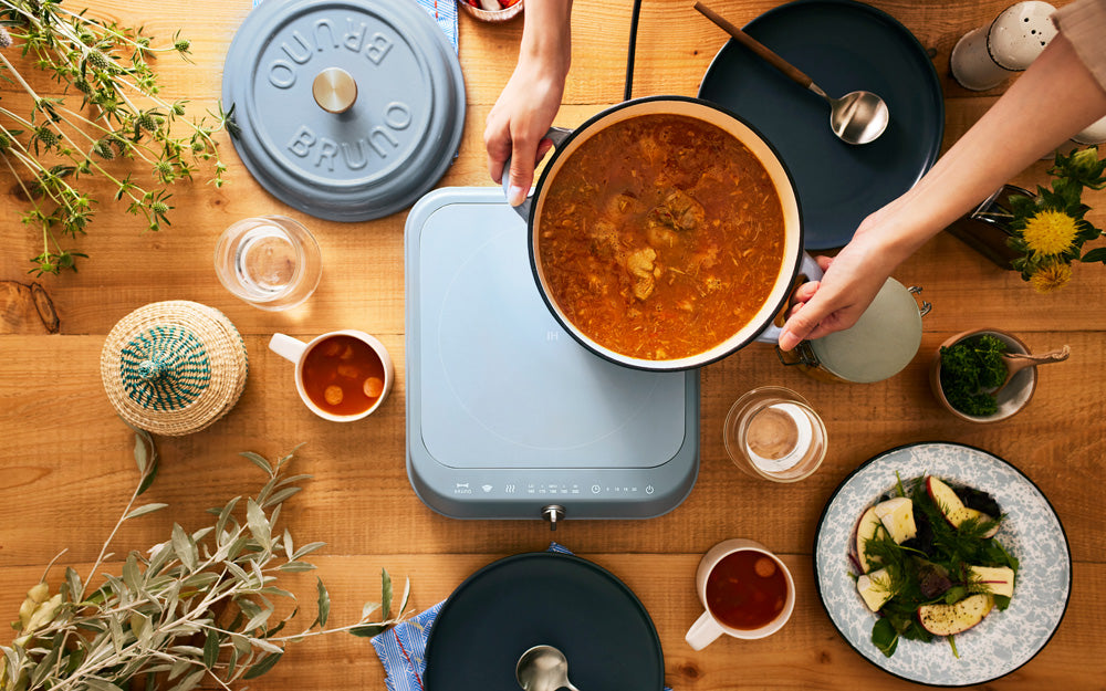 IH Cooking Heater - Blue Gray