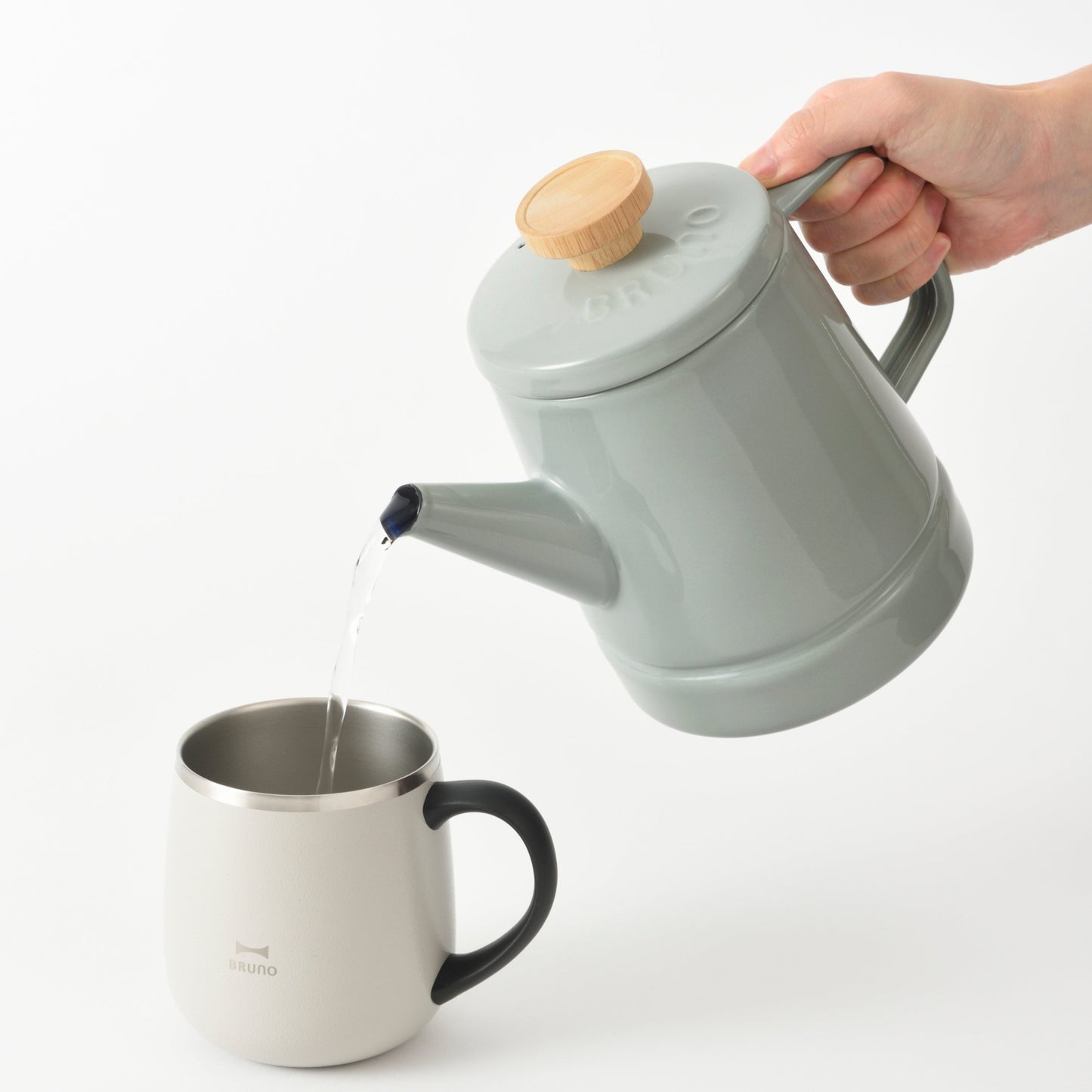 BRUNO x Fujihoro Enamel Kettle 1.6L - Blue Green