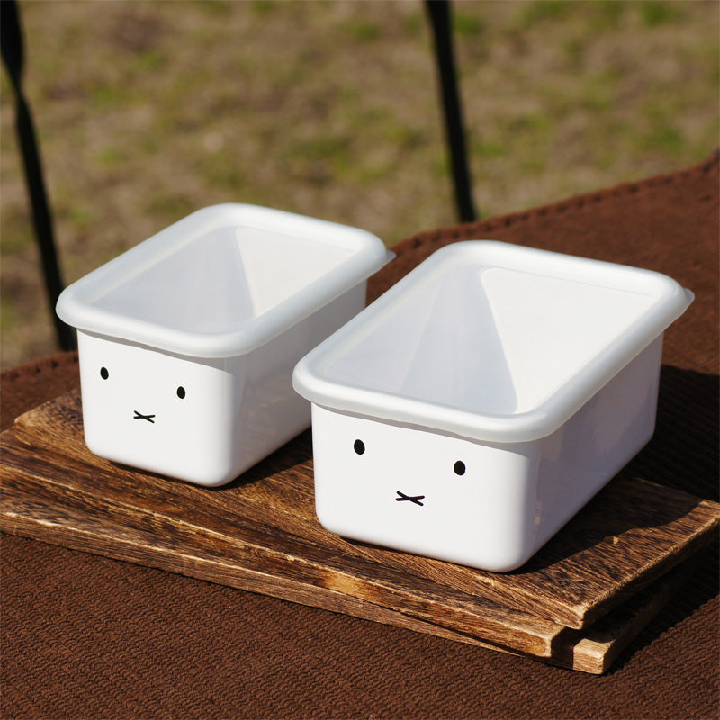 Miffy Enamel Baking Pan with Lid - Set of 2