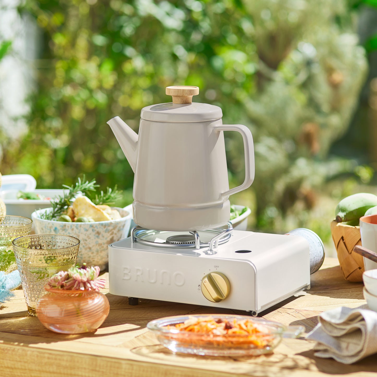 BRUNO x Fujihoro Enamel Kettle 1.6L - Blue Green