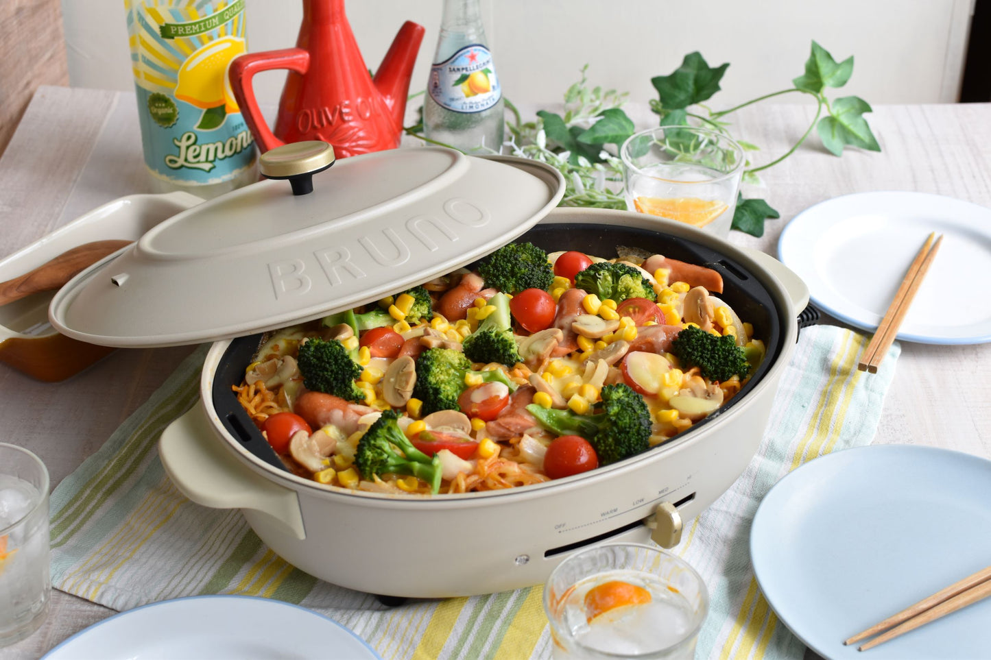 Oval Hotplate in Griege