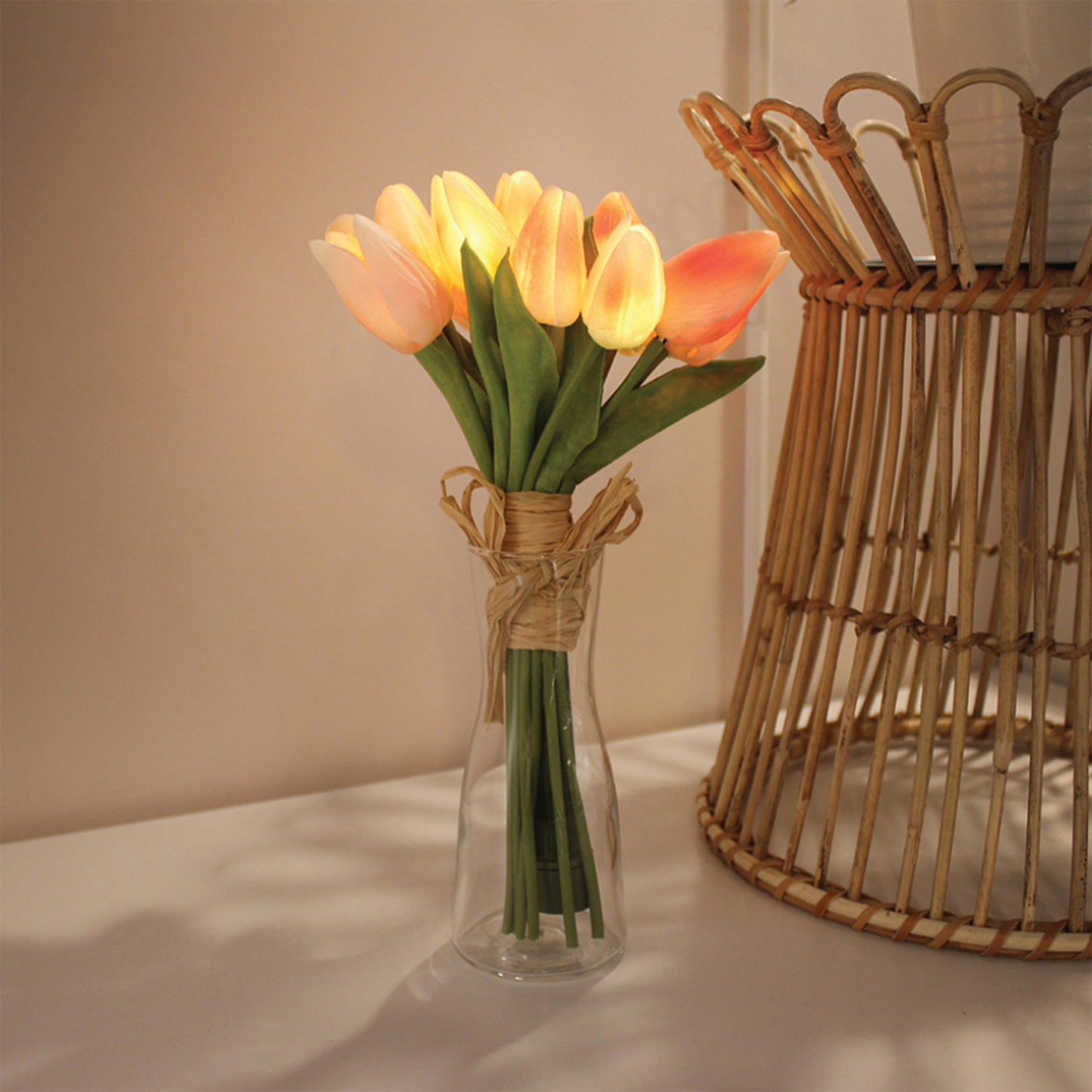 Tulip Bouquet LED Lights (Peach)