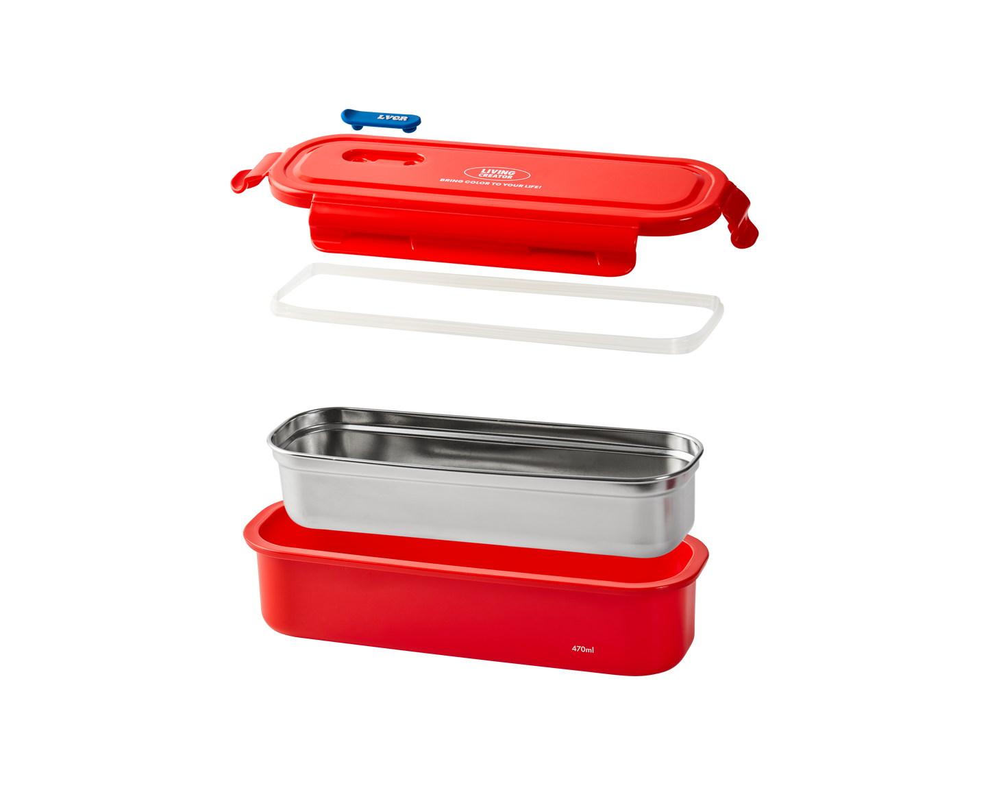 Keeper Long Double Stainless Steel Container 470ML