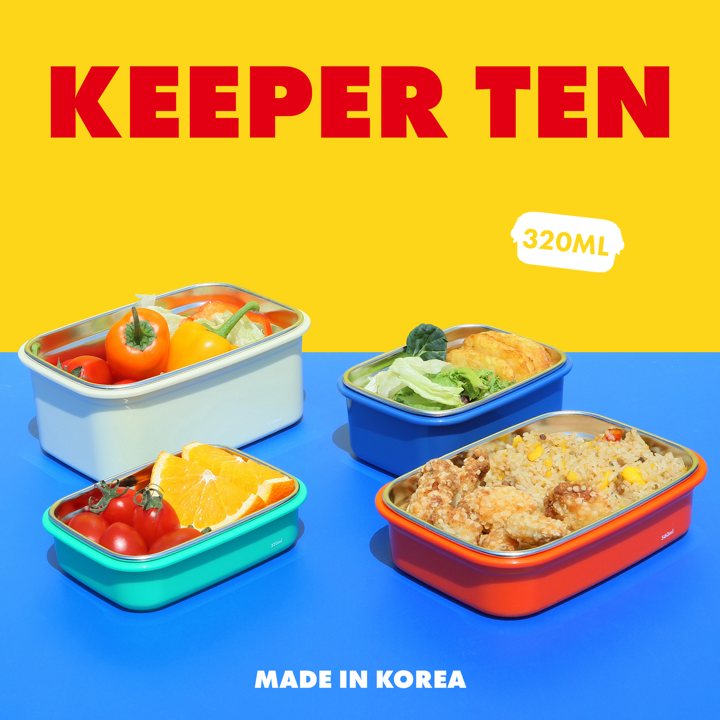 Keeper Ten Double Stainless Steel Container 320ML