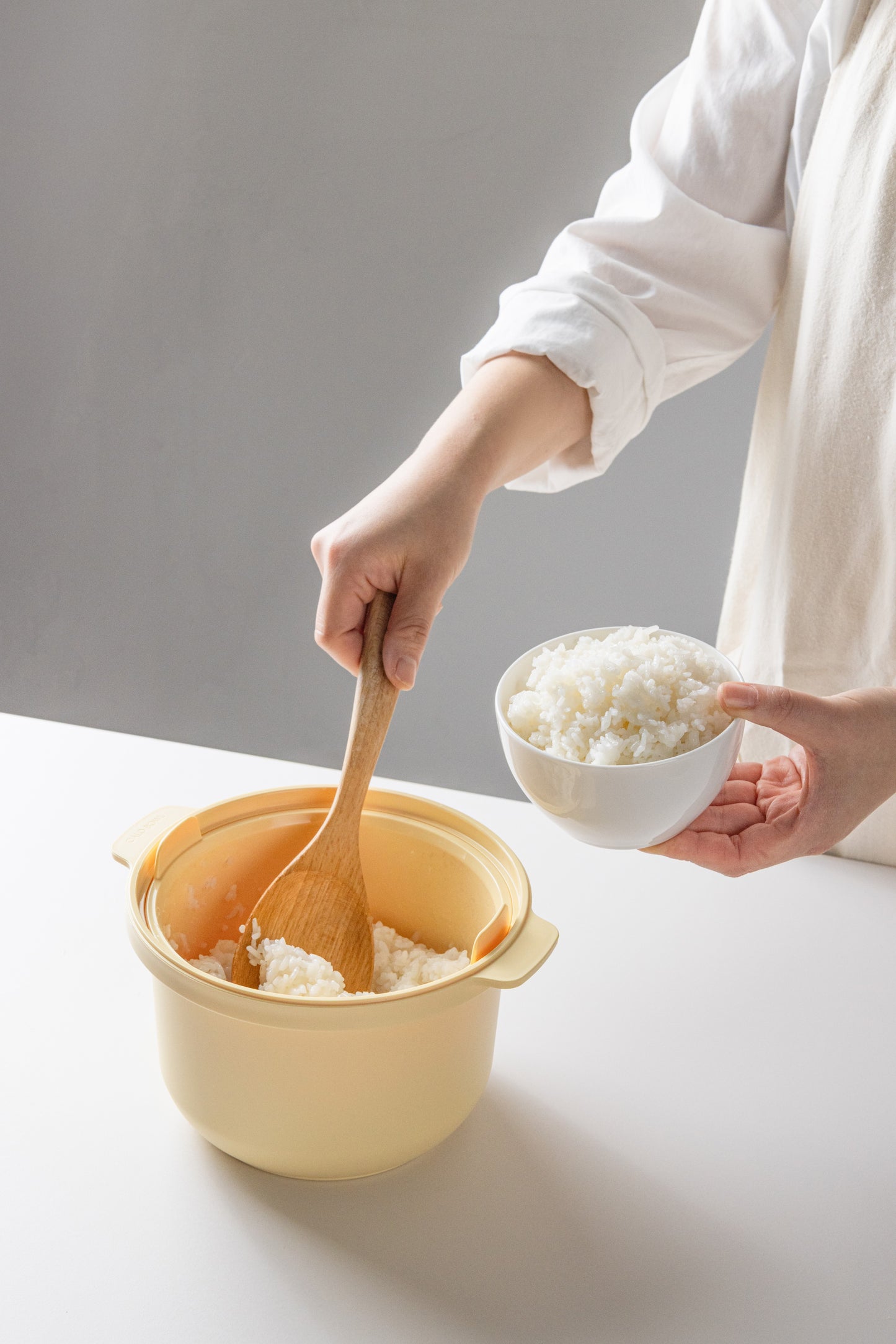 Low Calorie Microwavable Rice Cooker in Butter