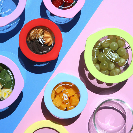 Round Lock Glass Container 2 pc Set