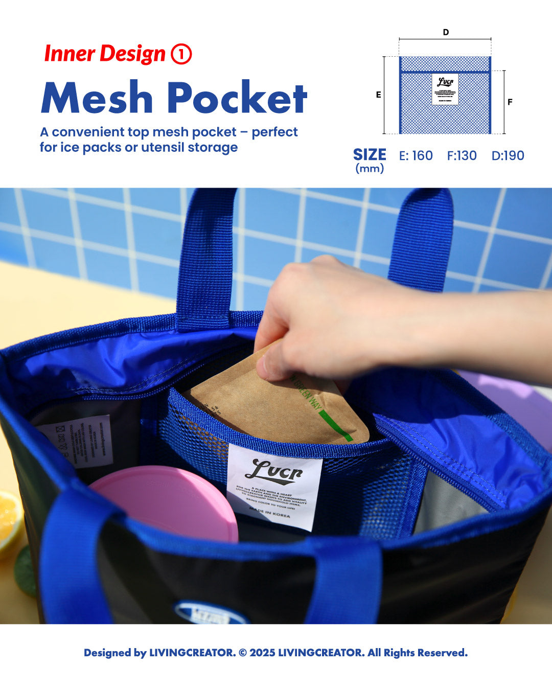 LVCR Triple Layered Thermal Lunch Bag