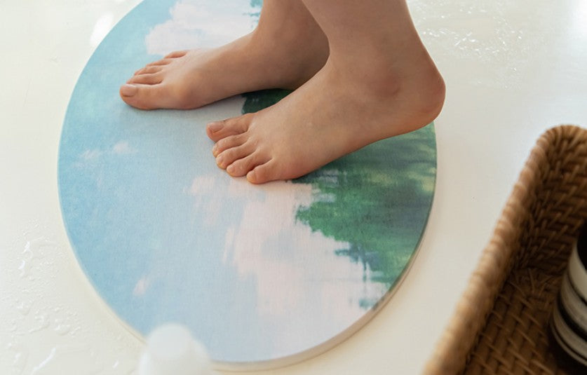 Diatomite Bath Mat - Pond