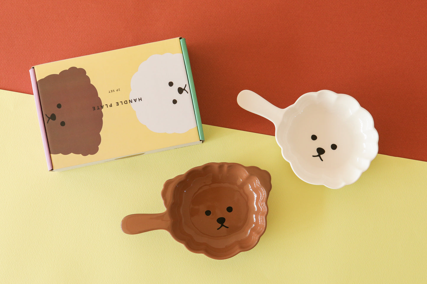 Handle Plate 2 Piece Set - Bichon & Poodle