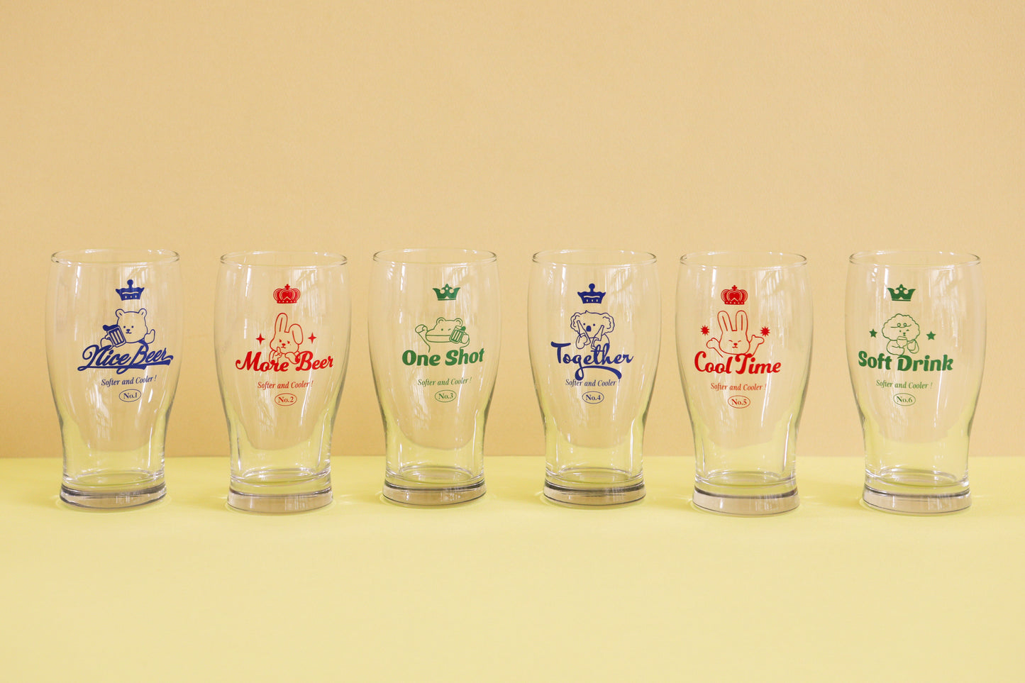 My Buddy 6 Piece Beer Glass Set