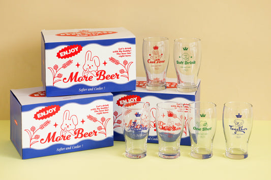 My Buddy 6 Piece Beer Glass Set