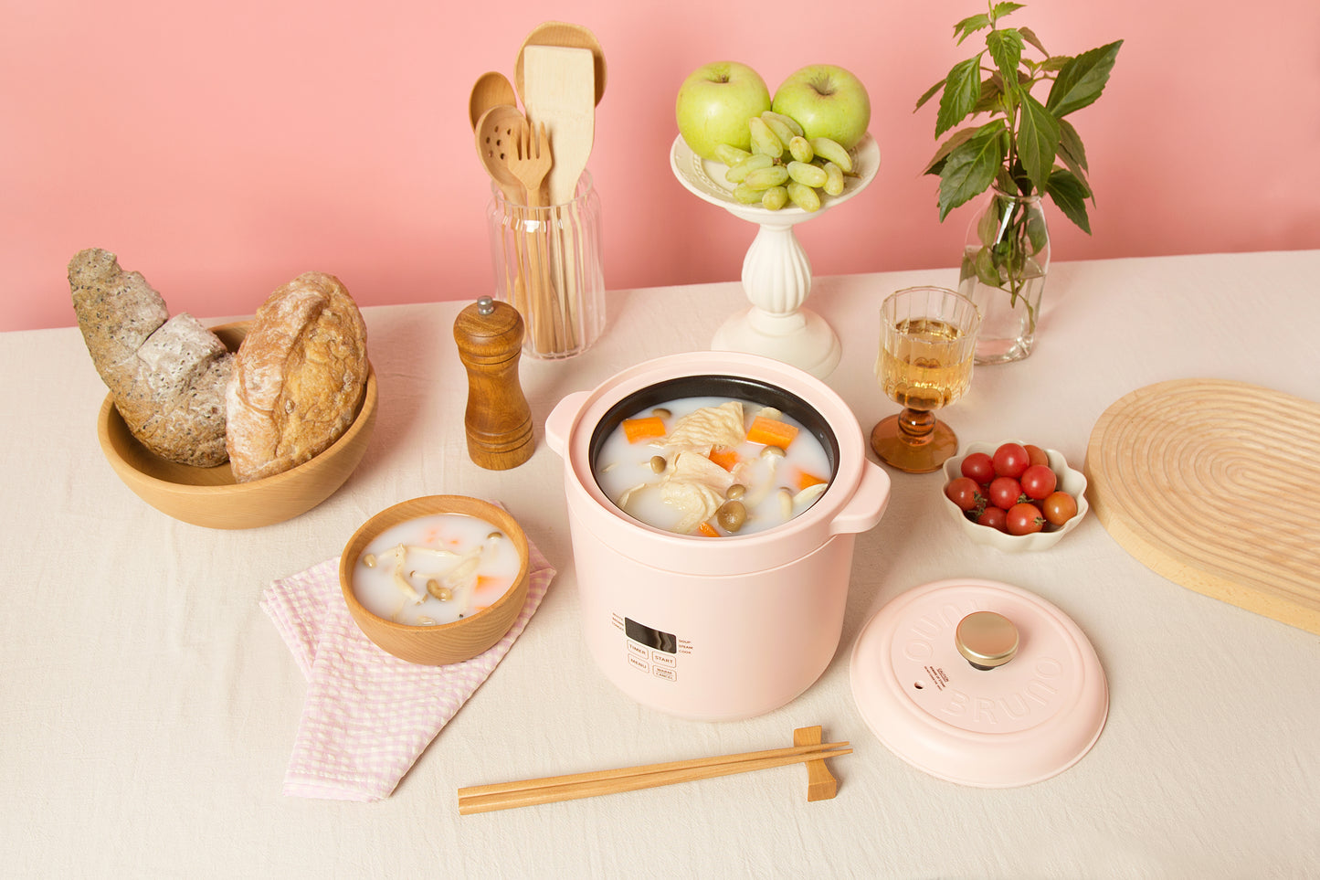 Mini Rice Cooker in Pink