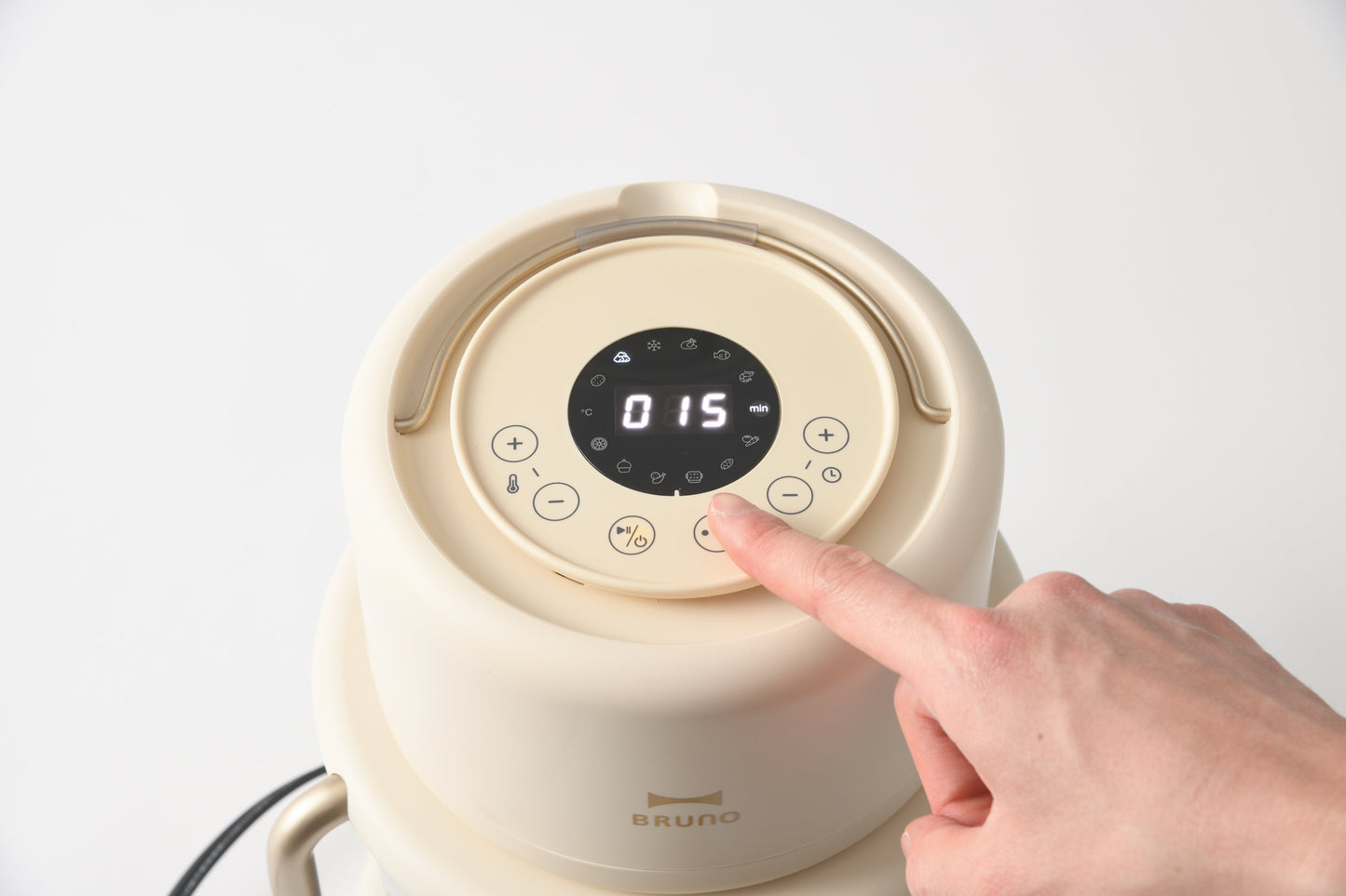 Glass Air Fryer - Charcoal Black