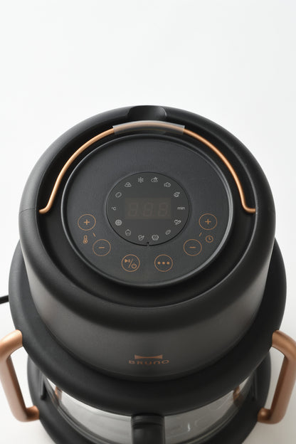 Glass Air Fryer - Charcoal Black