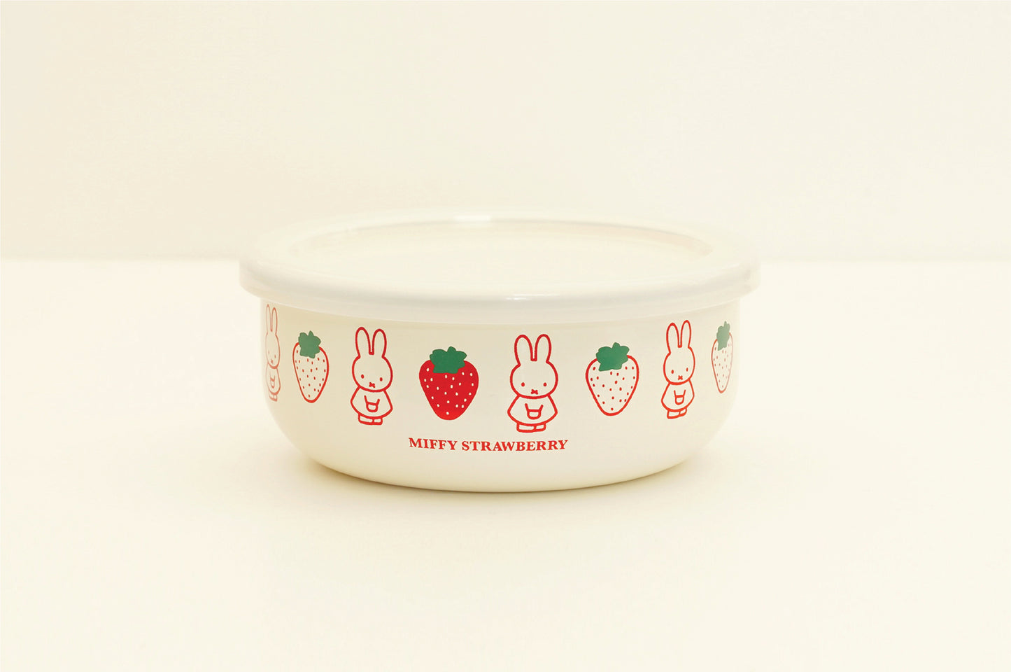 Miffy Strawberry 12 cm Round Container