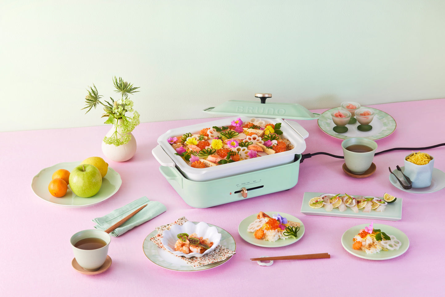 Compact Hotplate in Spring Green