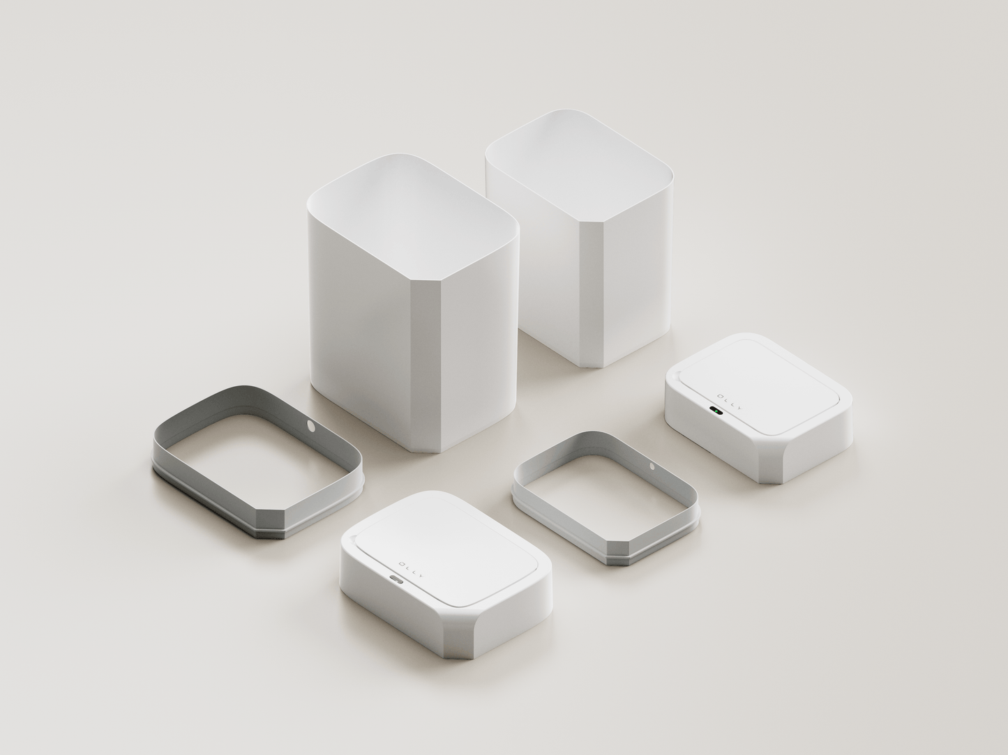OLLY [1+1] Smart Sensor Mülleimer-Set (12L, 16L)