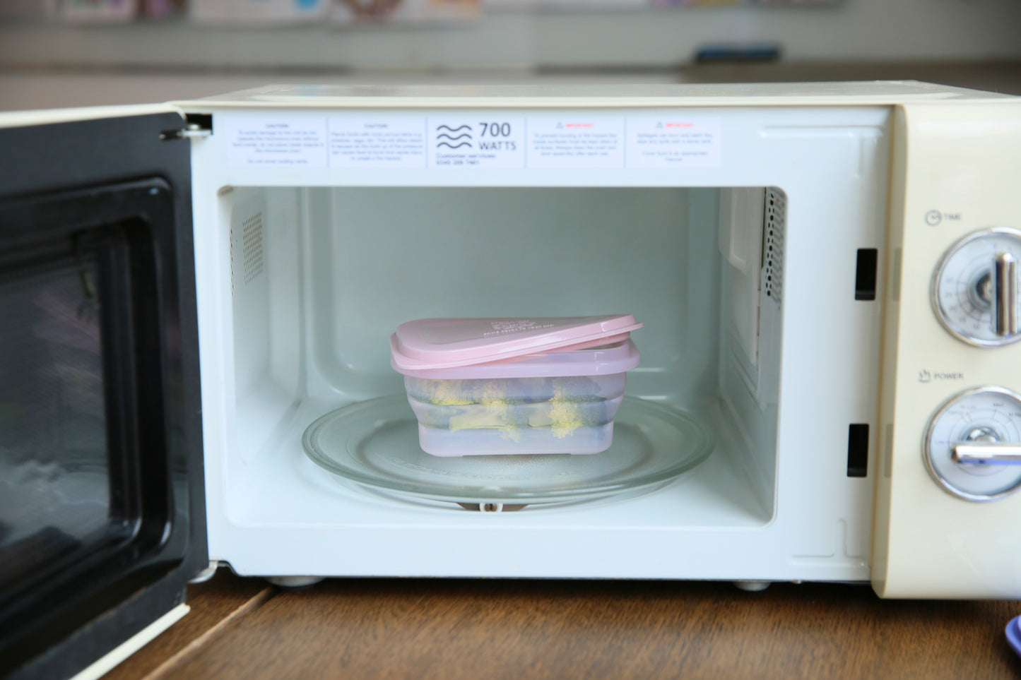 Push Lock Rectangle Collapsible Lunch Box 1200ML