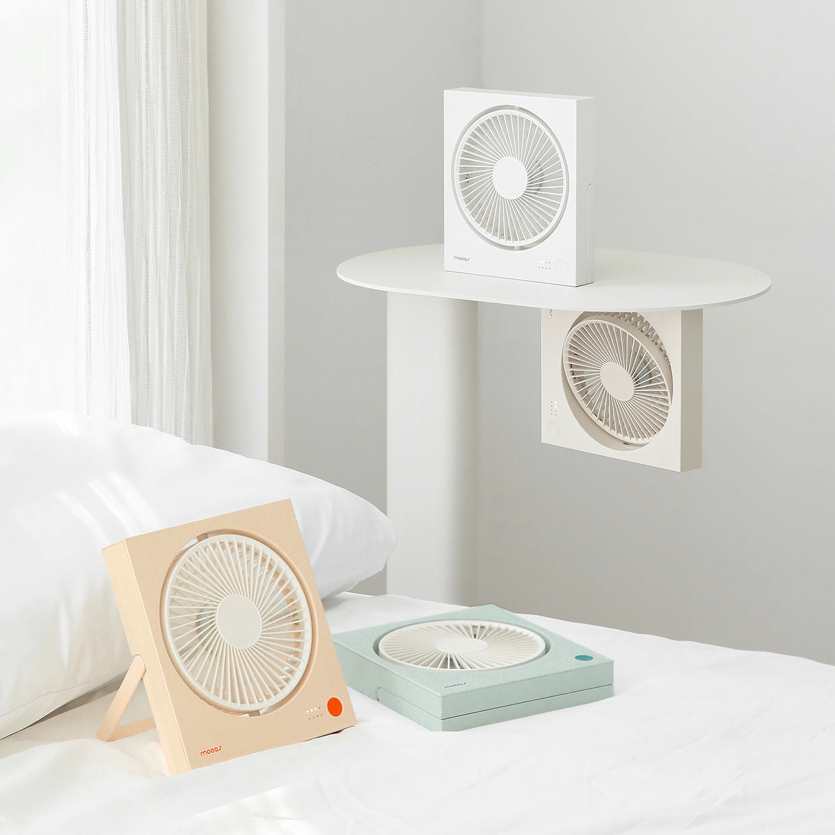Magnet Square Cordless Desk Fan