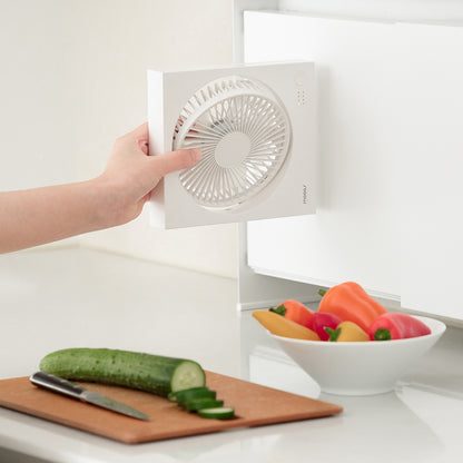 Magnet Square Cordless Desk Fan