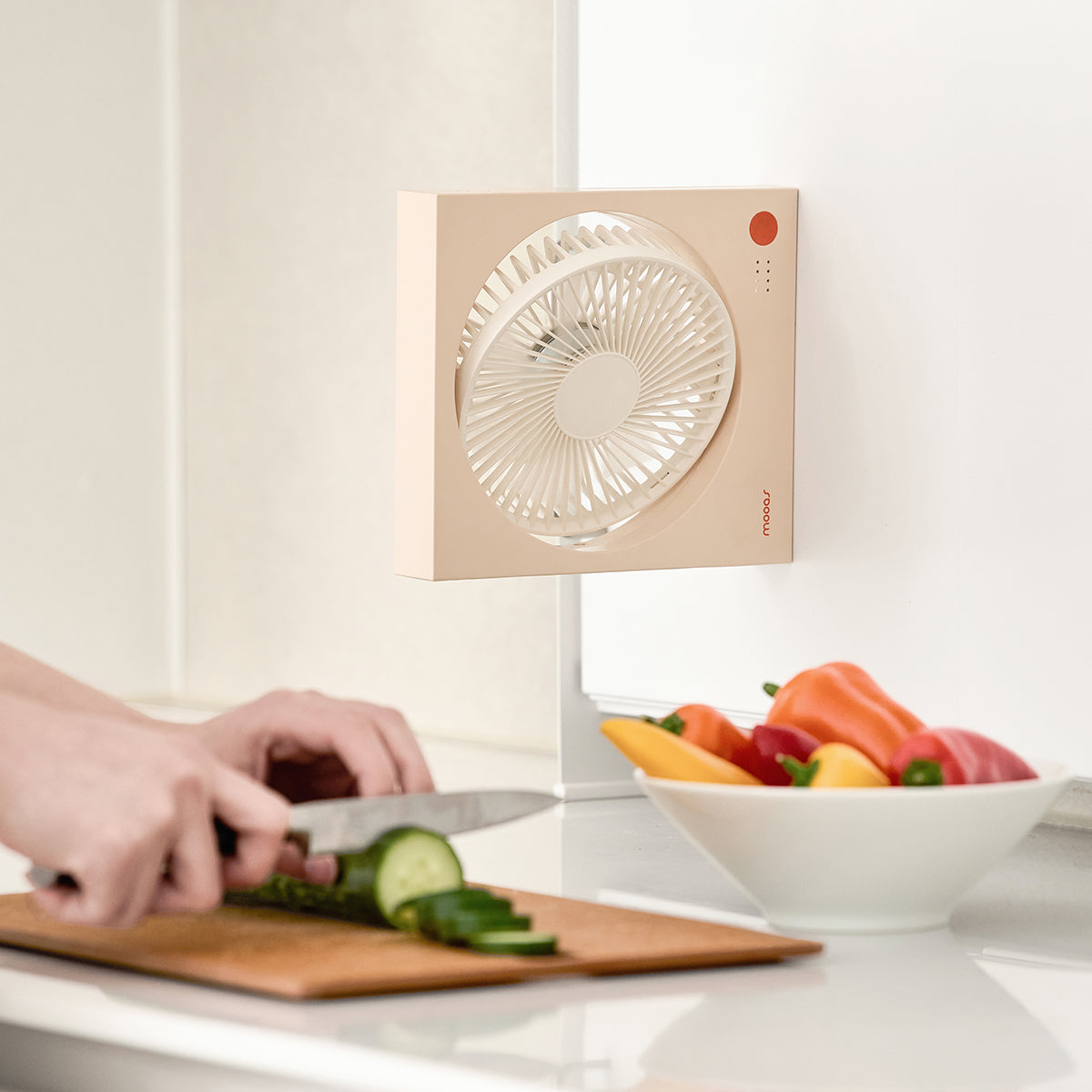 Magnet Square Cordless Desk Fan