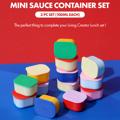 Mini Sauce Container 3 pc Set