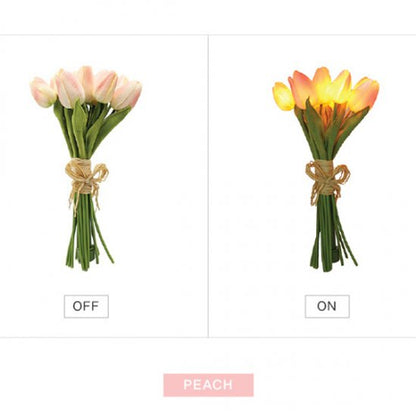 Tulip Bouquet LED Lights (Peach)