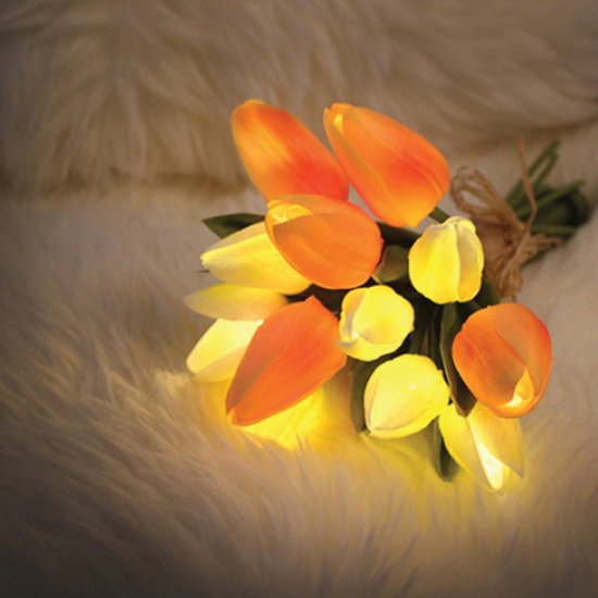 Tulip Bouquet LED Lights (Orange)