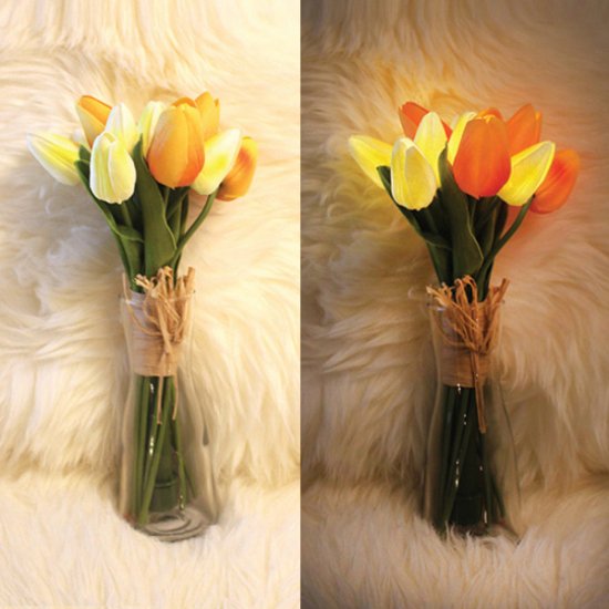 Tulip Bouquet LED Lights (Orange)