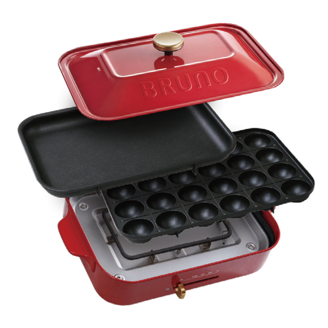 Compact Hotplate in Red