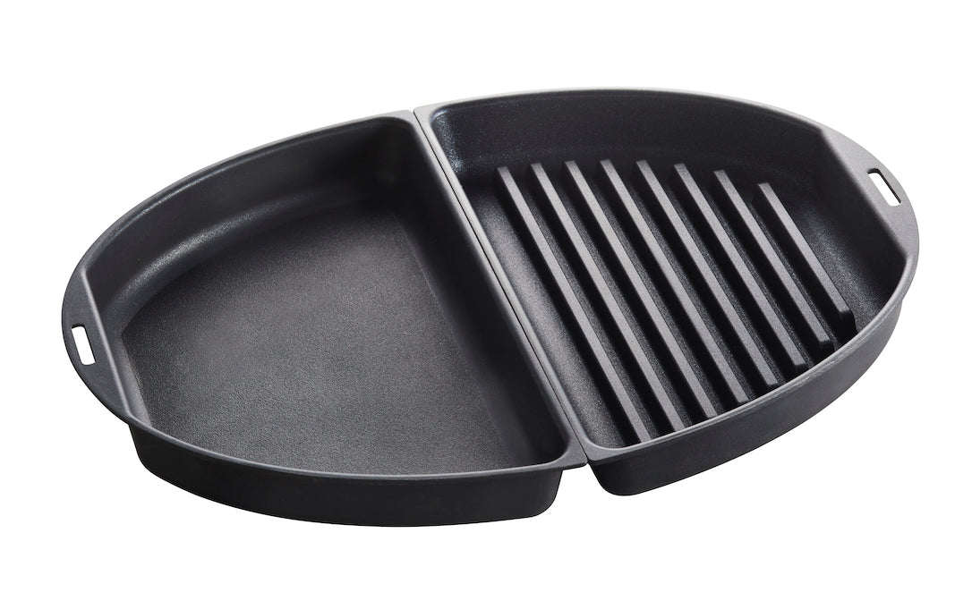 OVAL Grill and Flat Half Plate