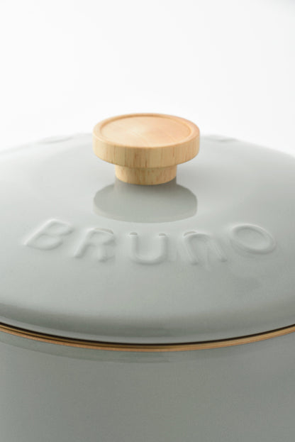 BRUNO x Fujihoro Enamel Pot (20cm) - Greige
