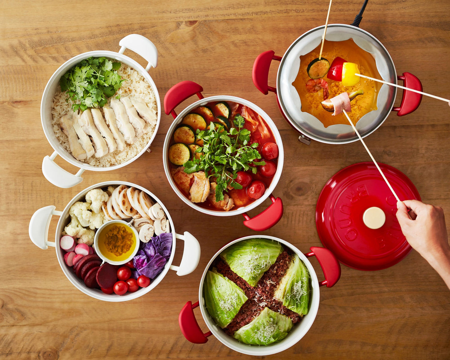Multi Grill Pot in White