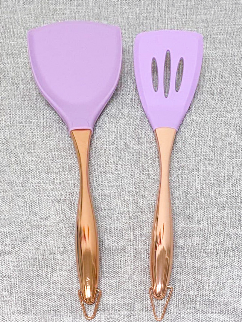 Rose Gold Slotted Turners