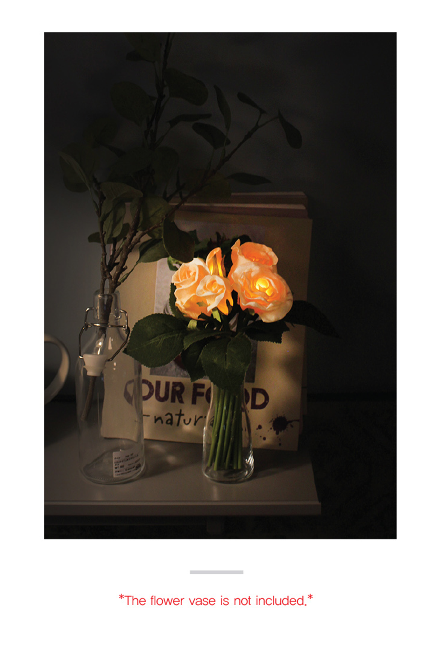 Rose Bouquet LED Lights (Sherbet Yellow)